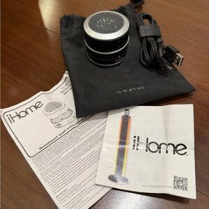 iHome iM60 portable mini speaker metallic gray